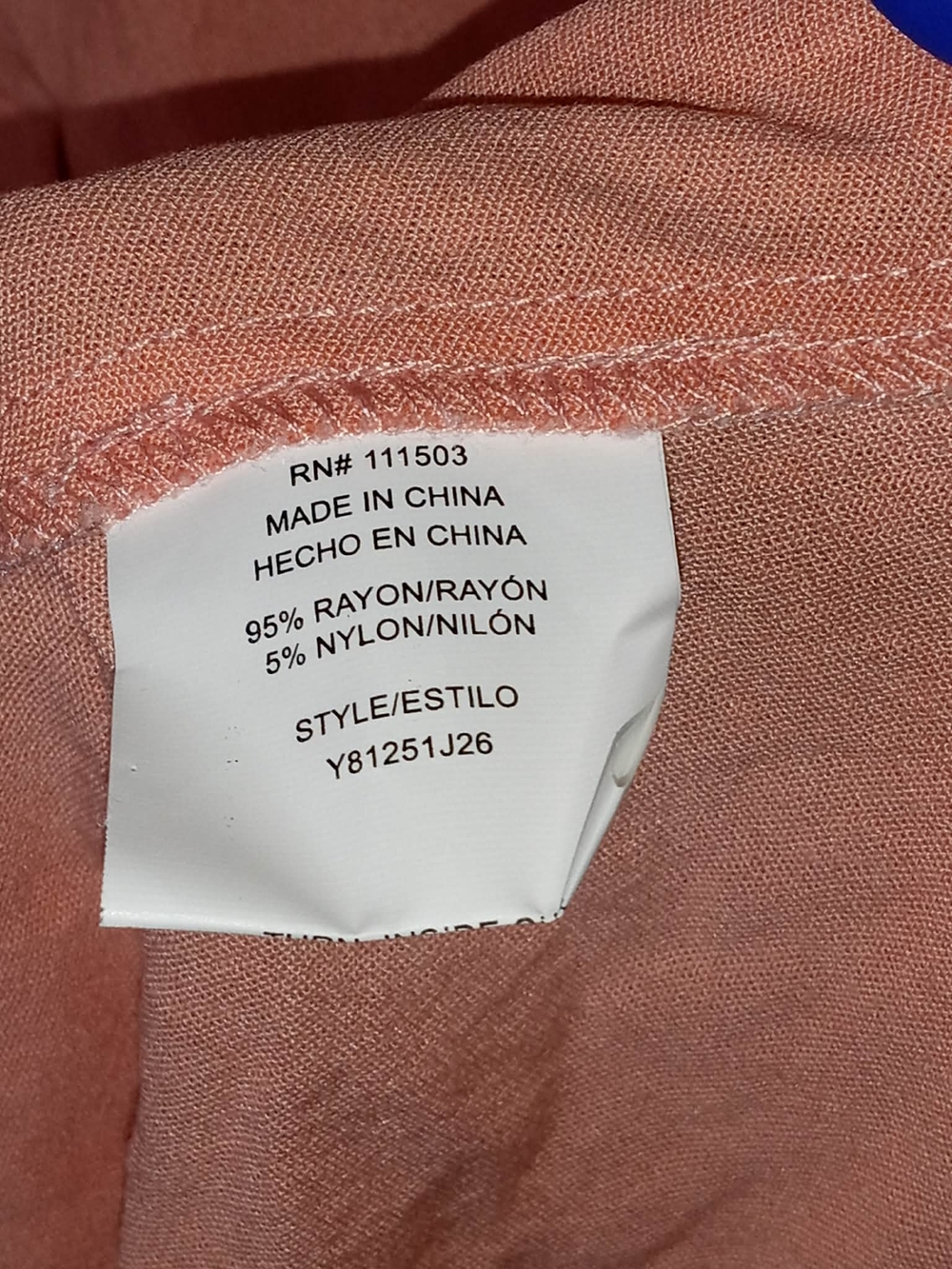 NWT Luxology Peach Button-Front Sleeveless Midi Dress Preppy Office Zip Pastel - Picture 4 of 5
